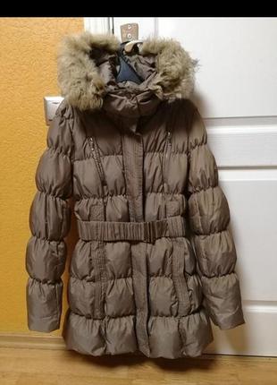 Фирменное зимние пальто hallhuber р 36