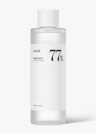Успокаивающий тонер для лица anua heartleaf 77% soothing toner, 150 мл
