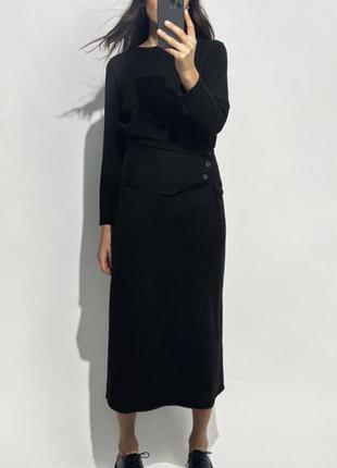 Zara платье прямого кроя с акцентом на талии, s