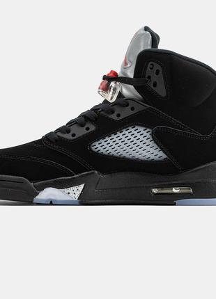 Nike air jordan 5 black metallic