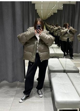 Пуховик, куртка від h&m, пуфер оверсайз