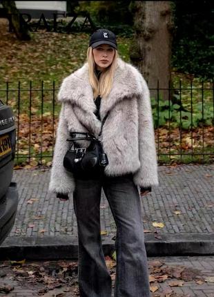 Шуба в стиле олд мани, zara