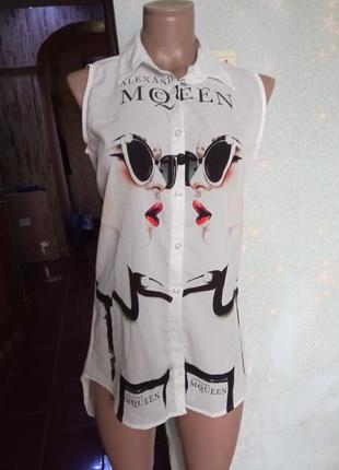 Сорочка без рукавів