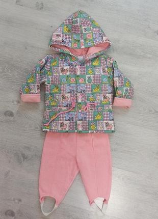 Весенний костюмчик на девочку 74
