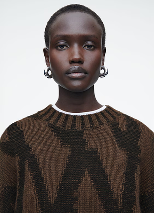 Вязаный шерстяной сверт cos 1265494001