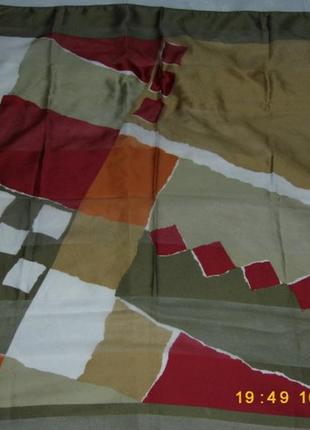 Шикарный платок абстракция   86х90