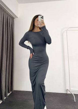 Длинное женственное платье макси по фигуре