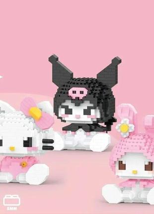 Конструктор лезвия hello kitty аниме kuromi my melody волшебный мир аниме в ваших руках!4 фото