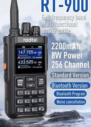 Radtel rt-900 bluetooth 5.0 8w ip67 type-c fast charge