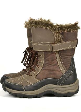 Clarks женские высокие зимние ботинки с мехом сапоги размер 39