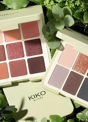 Палетка тіней для повік kiko milano green me eyeshadow palette 102 feisty saffron оригінал