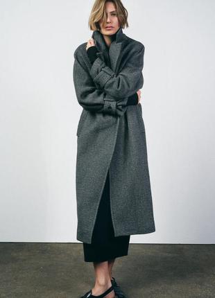 Довге пальто zara