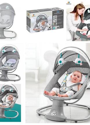 Детский укачивающий центр-качель mastela light grey 8104