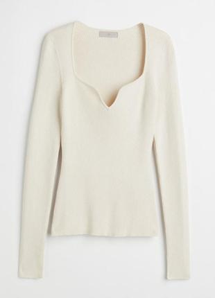 Лонгслив m h&m рубчик