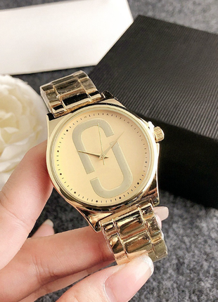 Жіночий наручний годинник металевий стиль marc jacobs 1708