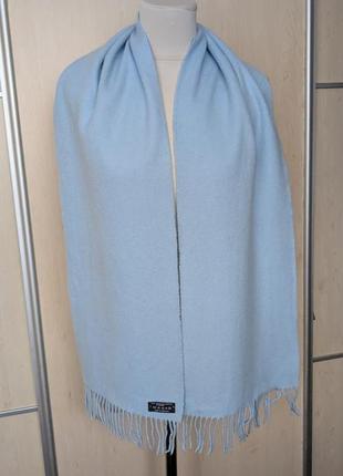 Голубой кашемировый шарф germany