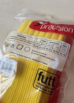 Желтые футбольные гетры 36-40