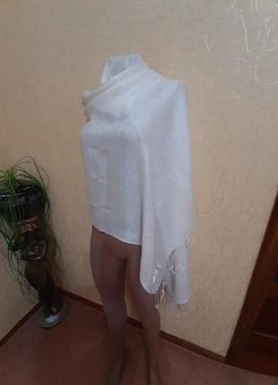 Нежный вискозный шарф палантин шаль пейсли6 фото