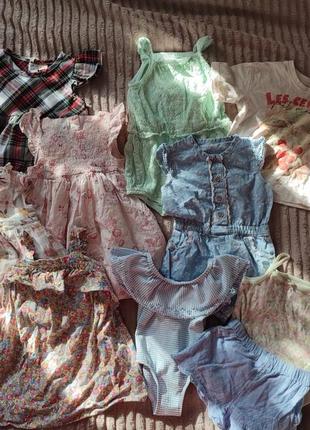 Лот речей на 6-9 міс 74 см літо