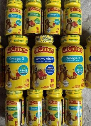 Детские Мультивитамины l'il critters gummy vites 190 мультивитаминных жевательных конфет, лил криттерс