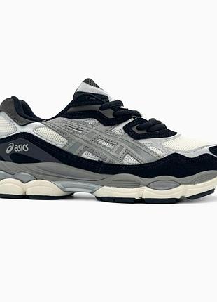 Женские кроссовки asics gel-nyc beige black brown v / smb