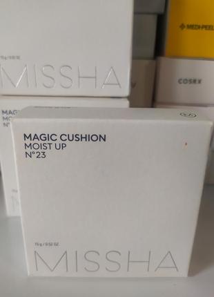 Кушон увлажняющий missha magic cushion moist up spf50+/pa+++ №23 natural beige, 15g