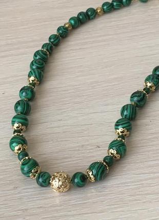 Меленьке малахітове намисто