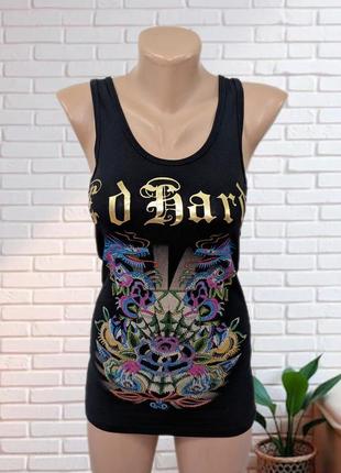 Дизайнерская майка ed hardy