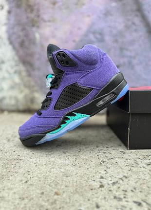 🖤💜nike jordan 5 purple black💜😂 кроссовки мужские высокие найк джордан 5, кроссовки мужское демисезонное джордан 5, кроссовки найк джордан хайтопы