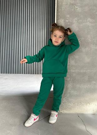Спортивний костюм на флісі для дівчаток