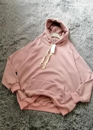 Кофта худи туреччина унісекс утеплена велюром плюшем