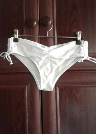 Білі купальні трусики, плавки, низ роздільного купальника бікіні marko