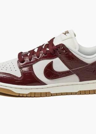 Кроссовки nike dunk low lx beige/bordo fj2260-004