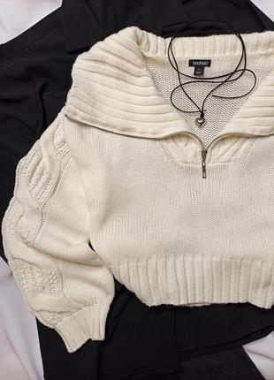 Трендовий светр з коміром boohoo