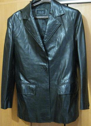 Куртка, піджак, шкіра натуральна шкіра, sld (slim leisure design), р38, км0734  демісезон10 фото