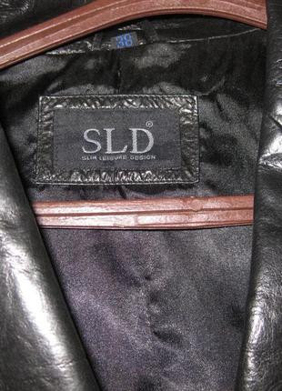 Куртка, піджак, шкіра натуральна шкіра, sld (slim leisure design), р38, км0734  демісезон4 фото