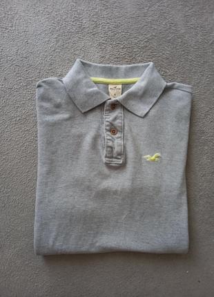 Брендова футболка поло hollister.