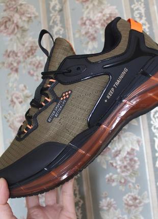 Кросівки чоловічі хакі демісезонні рипстоп текстиль