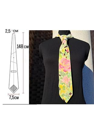 Роскошный галстук ручной роспись.