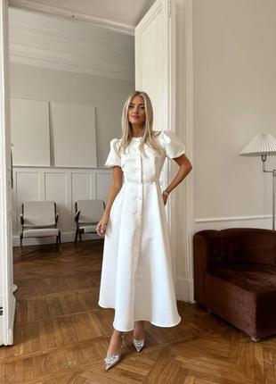 Женское нежное платье миди женское романтичное длинное платье