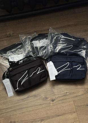 Сумка месенджер lacoste через плече / сумка вищої якості лакоста