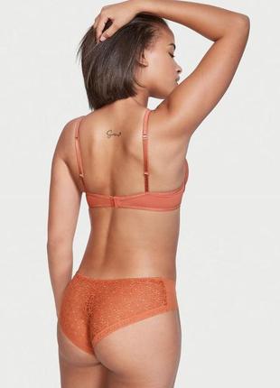 Яскраві  безшовні трусики з сіткою victoria's secret pink оригінал