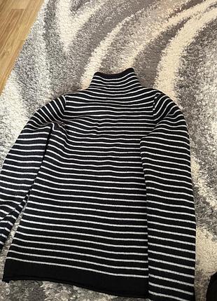 Свитер из альпаки в полоску