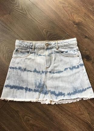 Джинсова спідниця zara p.140