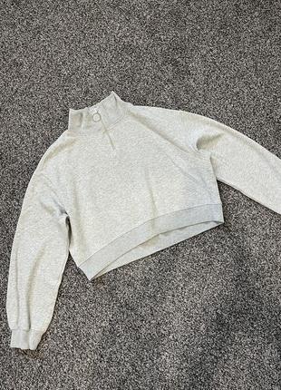 Світшот меланж з замком h&m