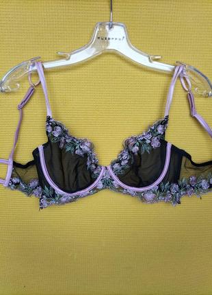 🔥75 dd 🔥 витвір мистецтва! неймовірно шикарний прозорий бюстгальтер з красивими елементами