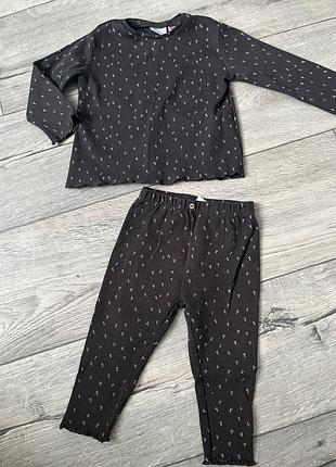 Легенький костюмчик для дівчинки від zara 9-12 міс