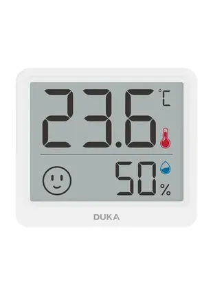 Термометр гигрометр duka atuman th mini білий