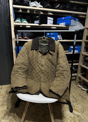 Винтажная вельветовая стеганка barbour