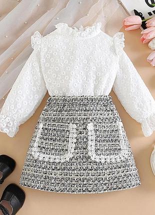 Костюм для девочки блузка + юбка